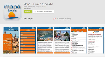 Mapa Tours aplicacion