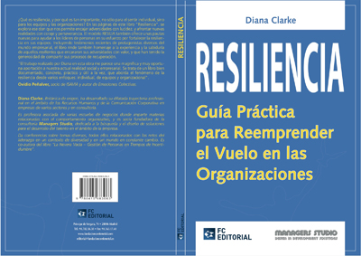 Portada del libro  "Resiliencia. Guía práctica para Reemprender el vuelo en las Organizaciones" 